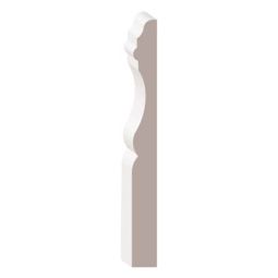 Primed MDF Baseboard 3/8" x 3-7/8" x 8'