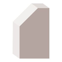 Primed Finger Jointed Pine Modern Base Shoe 1/2" x 3/4" x 16'
