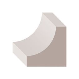 Primed Finger Jointed Pine Cove Moulding 11/16" x 11/16" x 8'