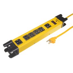 Lisière Industriel 6 prises  840 joules  4.5M Jaune