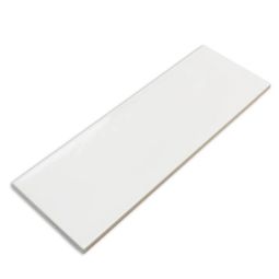 Wall Tile Gloss White "Subway" 4"x12"(Box of 9.68 sq.ft)