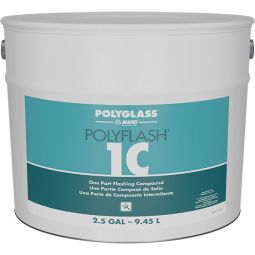 PolyFlash 1C composé d'étanchéité monocomposant, seau de 2,5 gallons, blanc