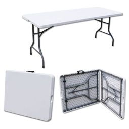 White folding table 72" x 30"