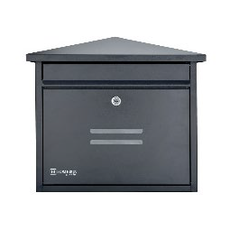 Boite aux lettres murale avec verrou noire 15"x13"