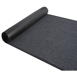 Tapis commercial avec endo de Caoutchouc 48" x 80' Noir