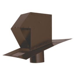 Brown 4" Galvanized Steel Roof Exhaust Trap