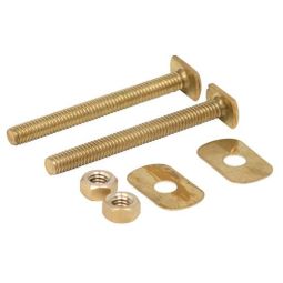 Master Plumber Closet Toilet Bolts - Brass - 5/16" x 3" (2)