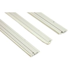 2X 82'' + 36'' Top & Sides Door Seal Spring-Loaded Kit White