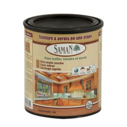 Teinture et vernis SAMAN, érable doré, 946 ml