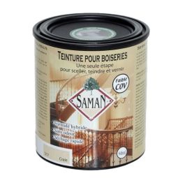 Teinture et vernis SAMAN, craie, 946 ml