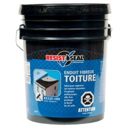 Enduit fibreux pour toiture