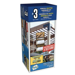 Ensemble de volets amovibles pour pergola