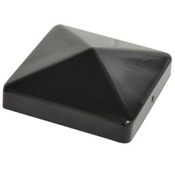 Capuchon en acier pour poteau 4" x 4", acier, noir