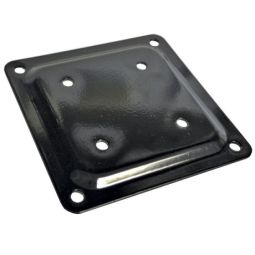 Connector plate, black, 4"x4"