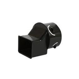 Gutter Downspout Adapter 4" Black