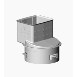 PE Drain Downspout Adapter 4" white
