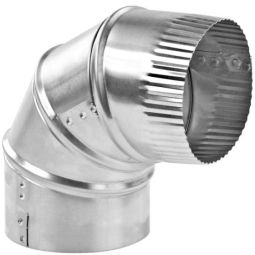 Coude aluminium réglable à 90° 4po