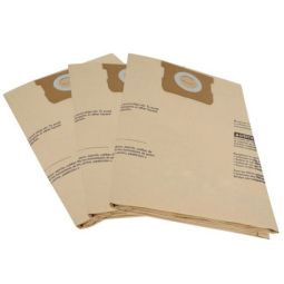 Sacs-filtres d'aspirateur eaux et poussières 9/14 gallons en papier brun (3)