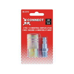 1/4 Industrial Kit With 1/4 (F) NPT Steel Quick Coupler and Coupler Plug