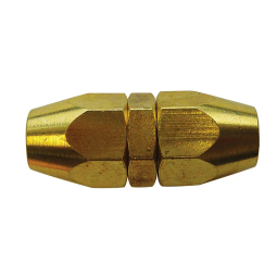 Union réutilisable en laiton 1/4 D.I. 3/8 D.E.