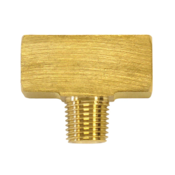 Adaptateur en Té en laiton 1/4 (F) à 1/4 (M) NPT