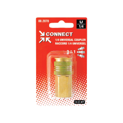 Raccord rapide 1/4 po 3 en 1 en laiton 1/4 (F) NPT