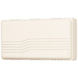 White Wired Door Chime with 2-Tone Melody - Size 7.25"x 2"x 4"