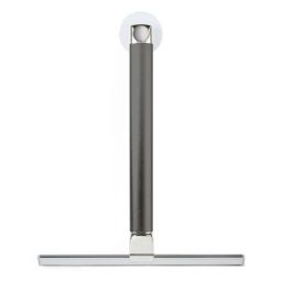 Black Extendable Shower Squeegee with Ergonomic Metal Handle