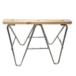 Wood and Galvanized Steel Sawhorse - 2500 lb Capacity