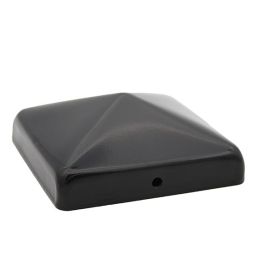 Steel Post Cap - 4" x 4" - Steel - Black