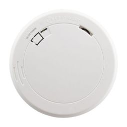 Photoelectric Slim Smoke Alarm with 10-Year Sealed Battery - White