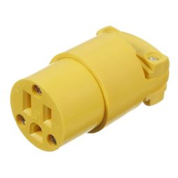 Yellow Heavy Duty Connector 2P/3F 15A