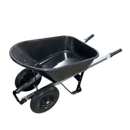 Brouette 2 roues avec cuve en plastique - 7 pi3