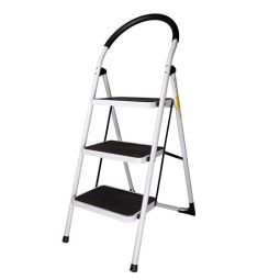 3-Step Steel Step Ladder - 300 lb Capacity