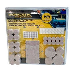 WorkCrew Furniture Protection Pads & Bumpers Set - 144 Pieces