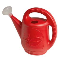 DCN H2O 7.57-L Plastic Red Plant and Flower Watering Can