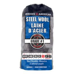 Laine d'acier , calibre no 1, moyenne, domestique, paquet de 12