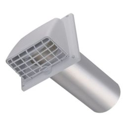 Sortie d'évent IMPERIAL avec grille 4 po diamètre blanc