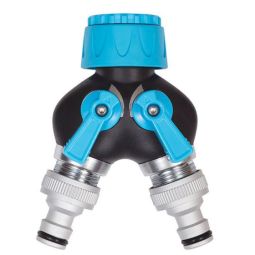 Raccord de robinet à deux sorties de PRO flow, 12 mm