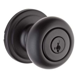 Poignée d'entrée verrouillable Troy avec technologie SmartKey, noir mat
