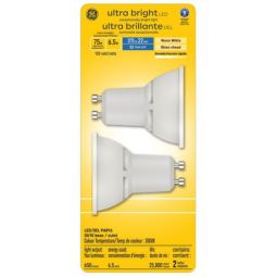 Ampoule DEL GU10 75W, blanc doux, pqt 2