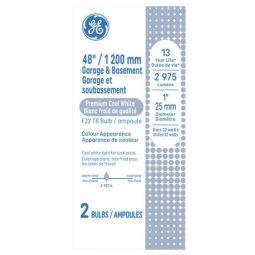 Tubes fluorescents 48 po GE Lighting T8 32 W blanc neutre 3500 K, 2/pqt