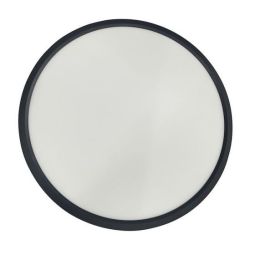 4" 10W Round Slim LED Flushmount Fixture with CCT - Black