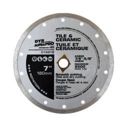 Lame diamantée pour tuile, 7"