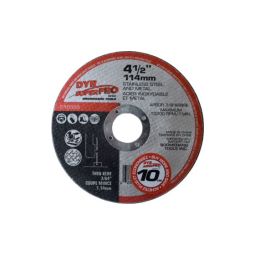 Meule plate pour acier inoxydable et métal, 4-1/2" (10 unités)
