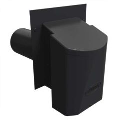 Maximum Wall Vent Cover 4 in. Black