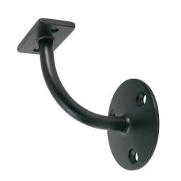 Support de main courante en acier noir