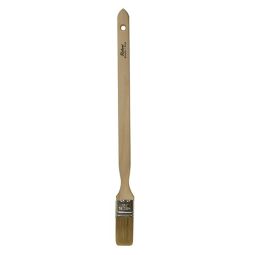 1 1/2" Chip Brush White Bristle Long Handle Angled