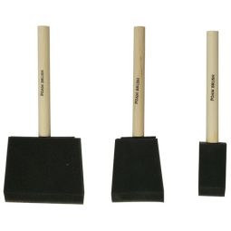 Foam Brush Set 1", 2" and 3" for Painting and Craft Projects