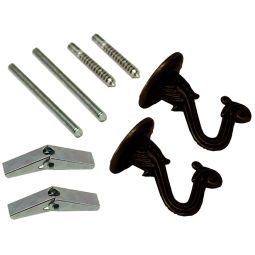 Swag Hook Kit - Wall and Ceiling - Black